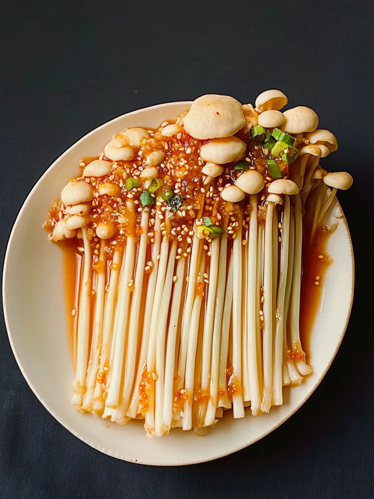 Spicy Enoki Mushrooms