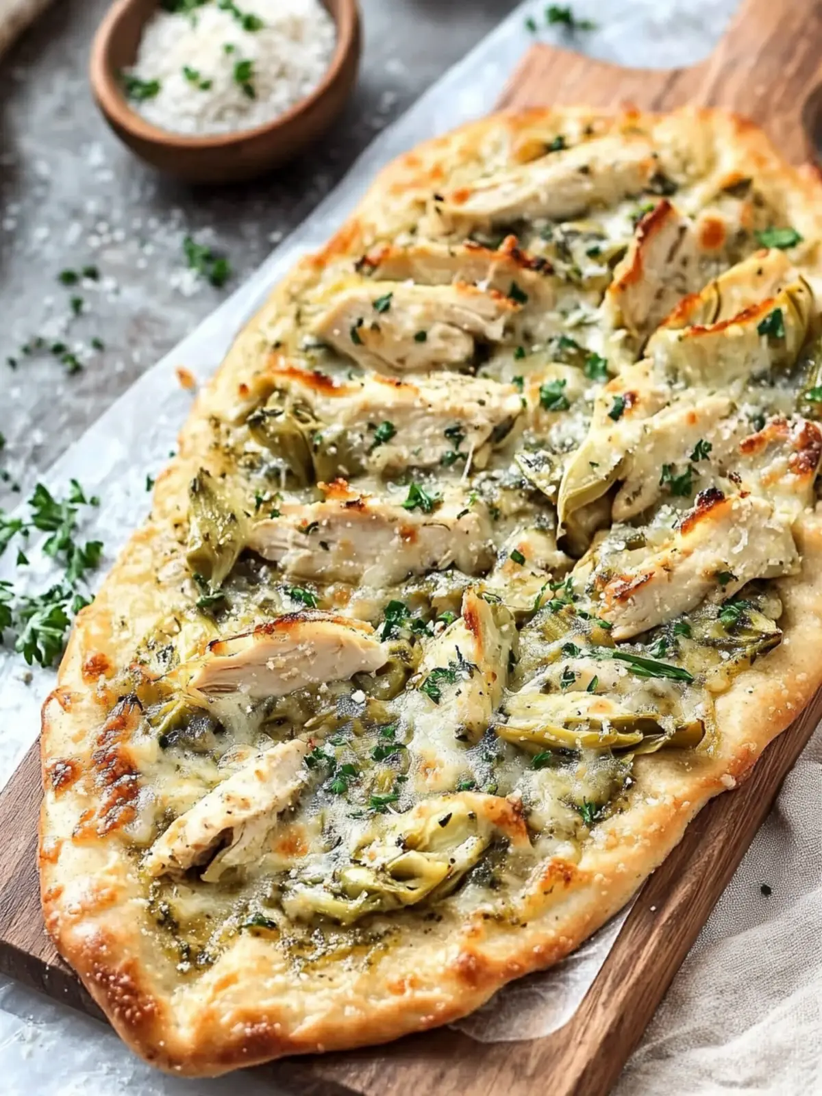 Delicious Chicken Artichoke Flatbread for Cozy Nights In 3 Chicken Artichoke Flatbread