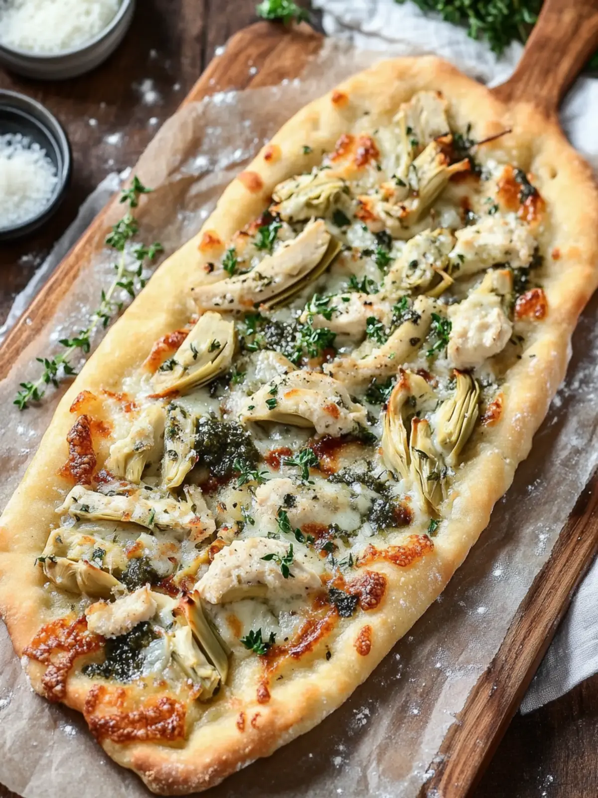 Delicious Chicken Artichoke Flatbread for Cozy Nights In 2 Chicken Artichoke Flatbread