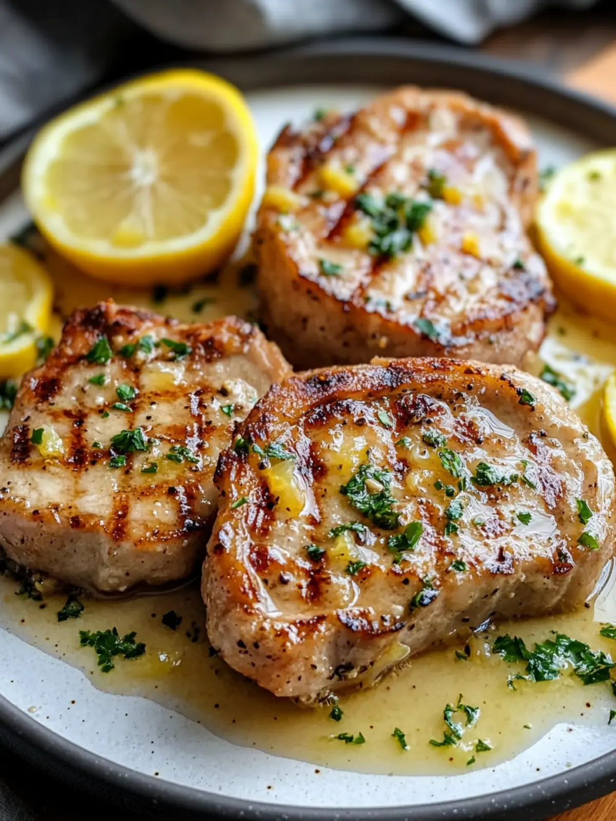 Garlic Lemon Pork Chops