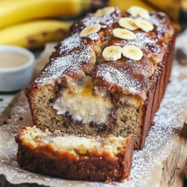Cheesecake Banana Bread