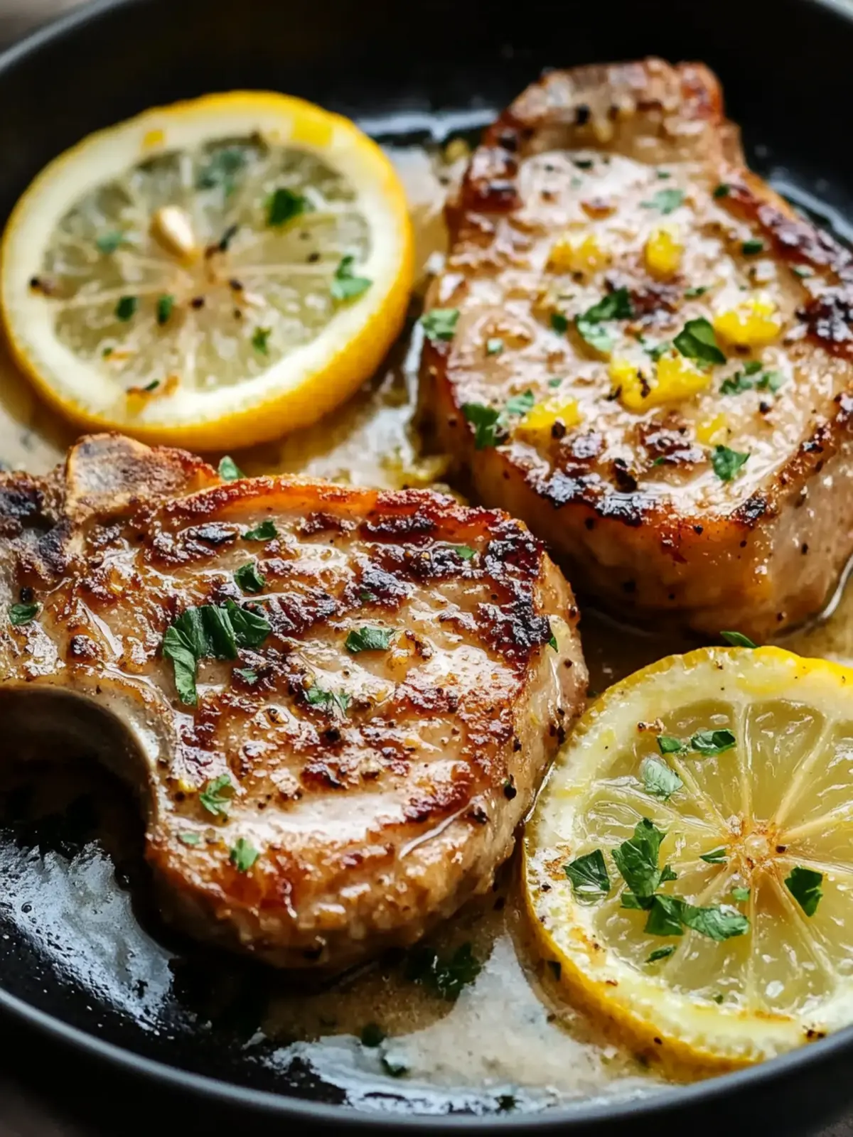 Garlic Lemon Pork Chops