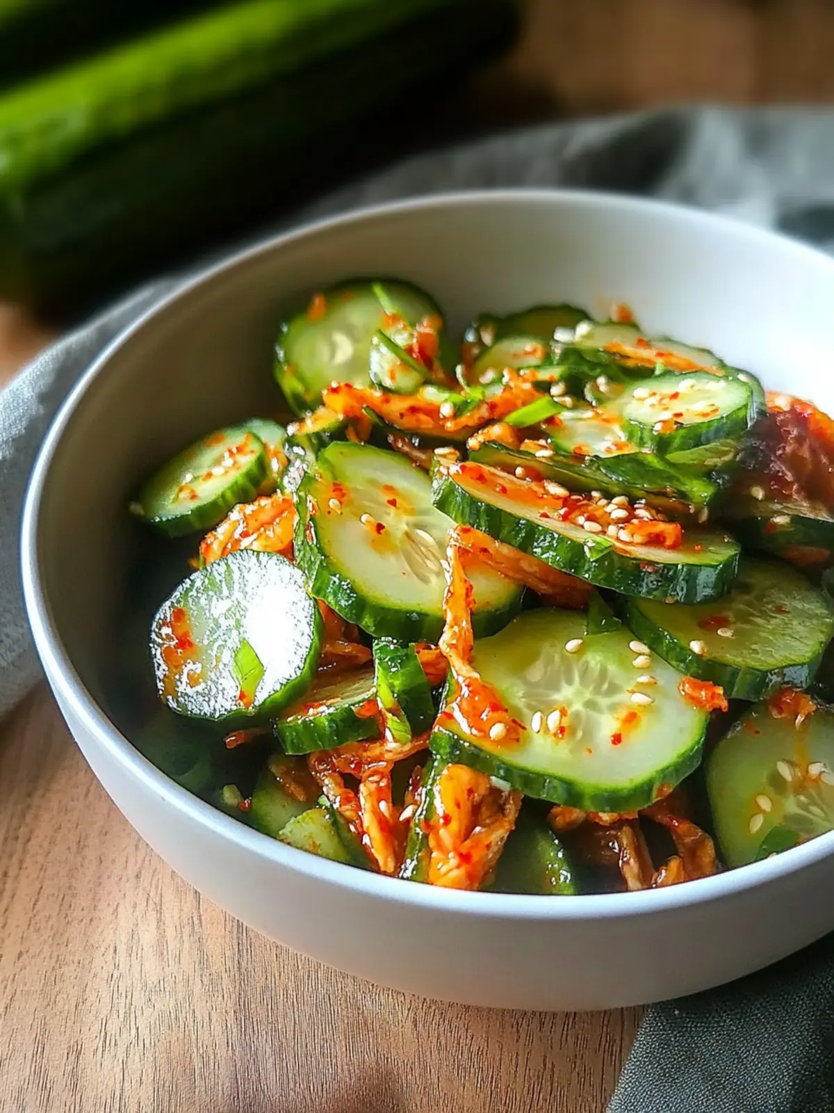 Easy Cucumber Kimchi Salad