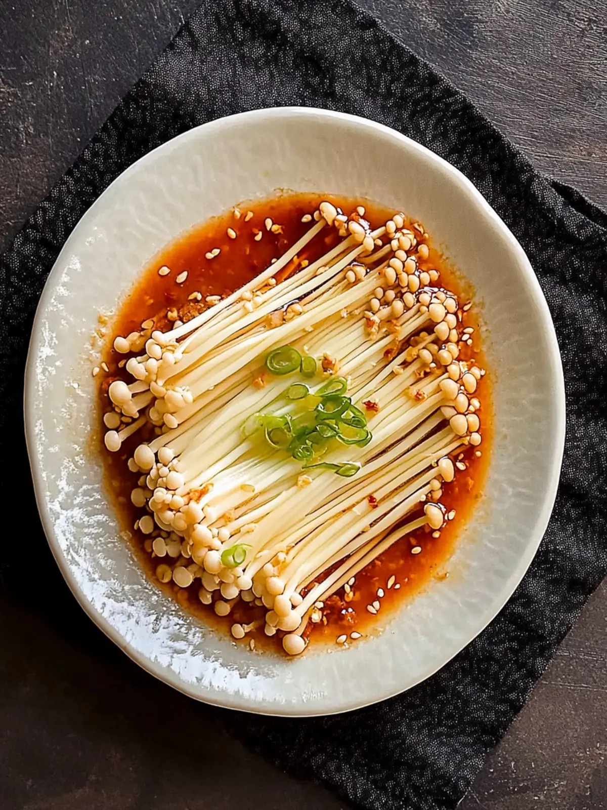 Spicy Enoki Mushrooms