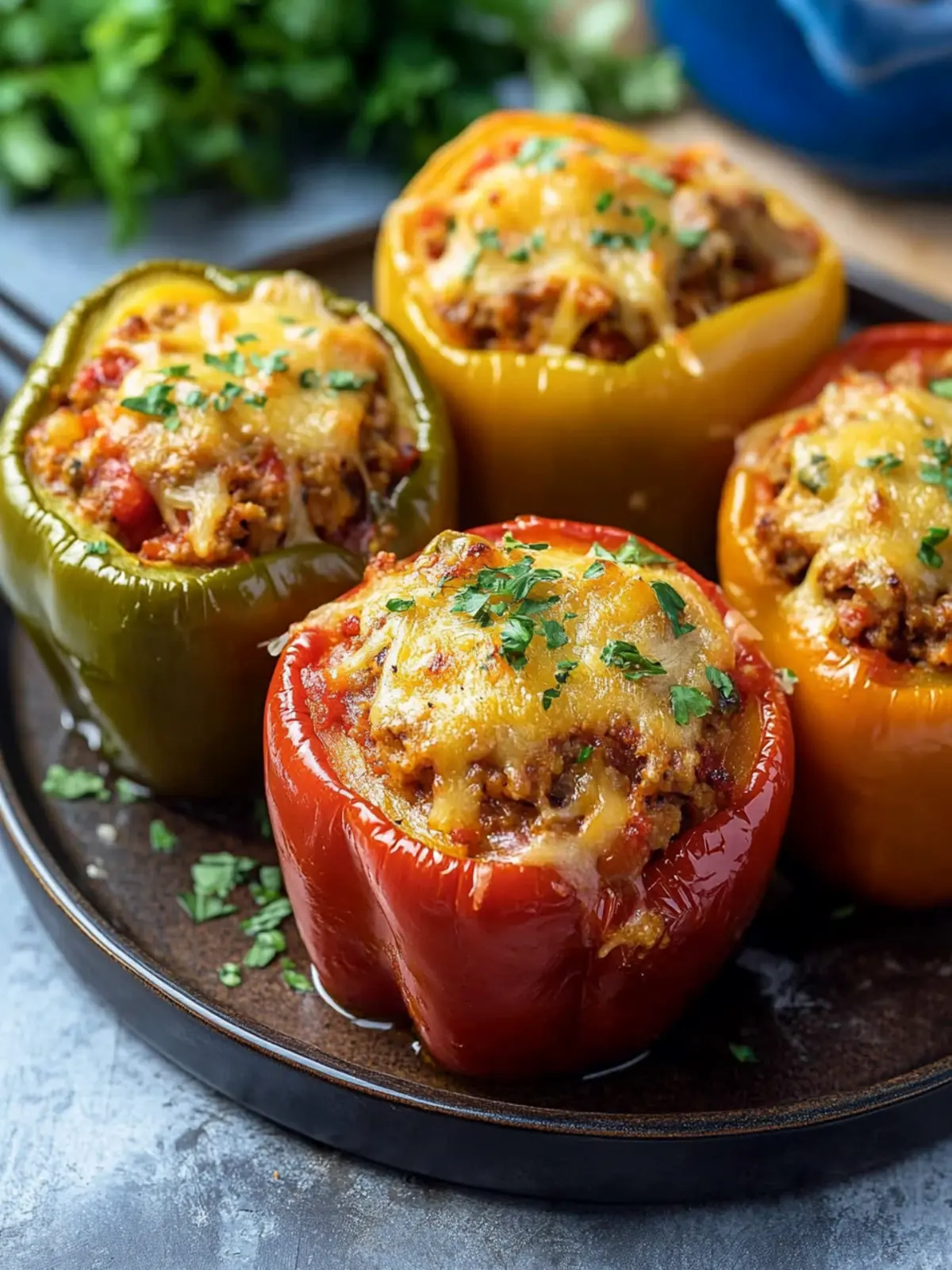 Crock Pot Stuffed Peppers
