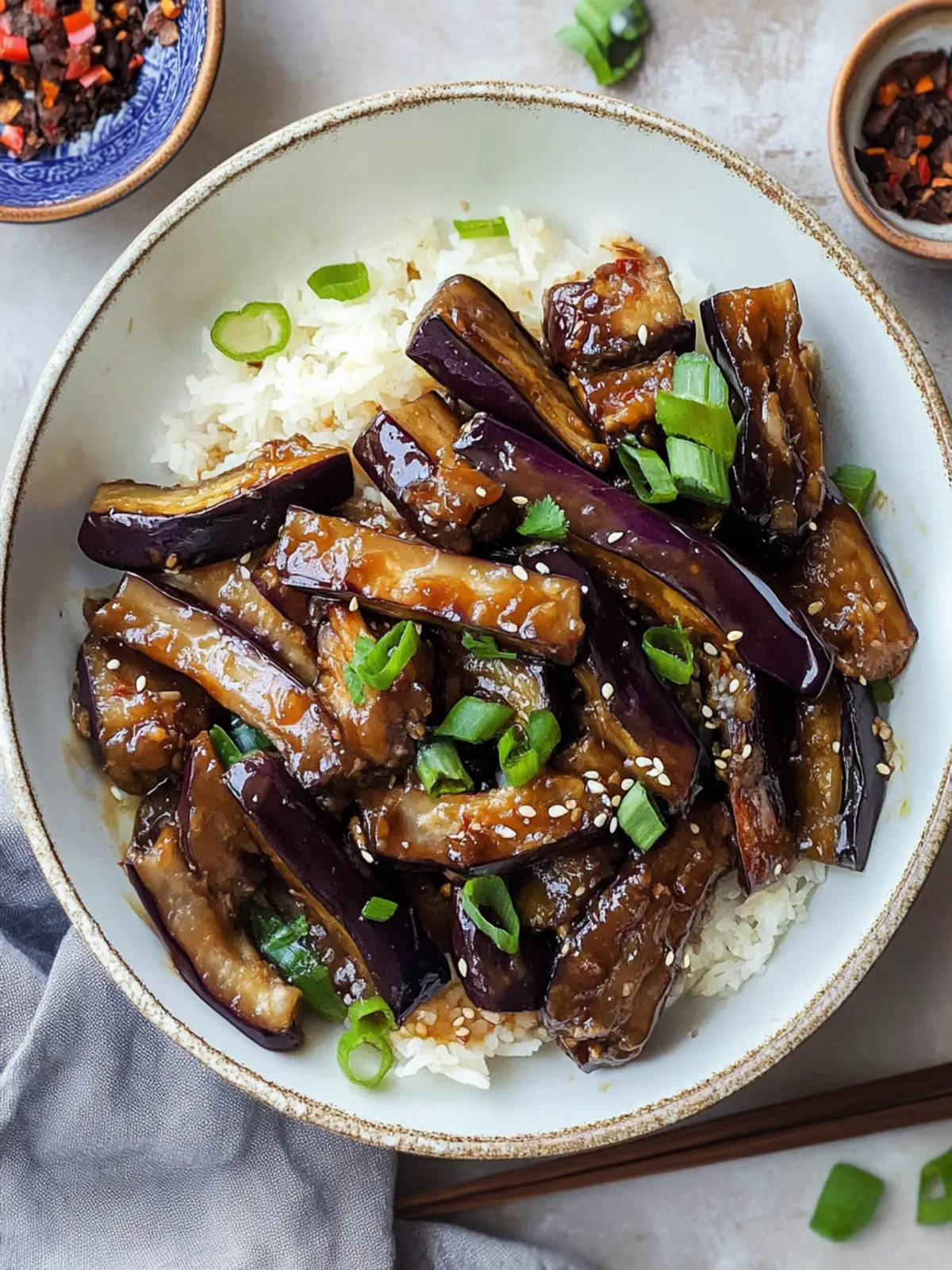 Chinese Hoisin Eggplant Stir-fry