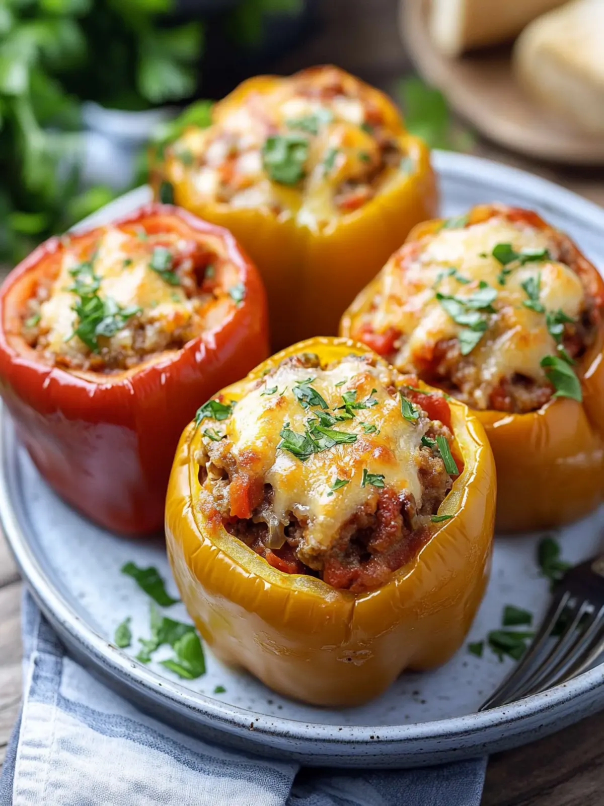 Crock Pot Stuffed Peppers