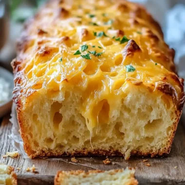 Easy Cheddar Beer Bread
