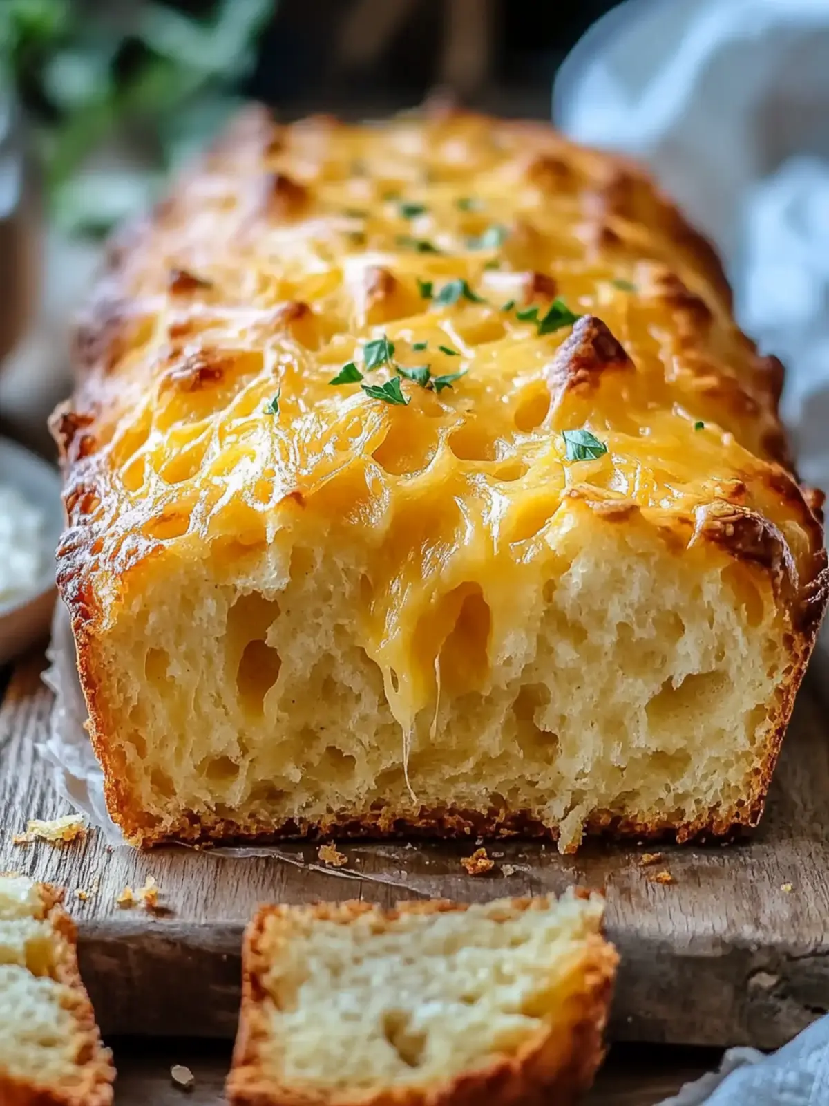 Easy Cheddar Beer Bread