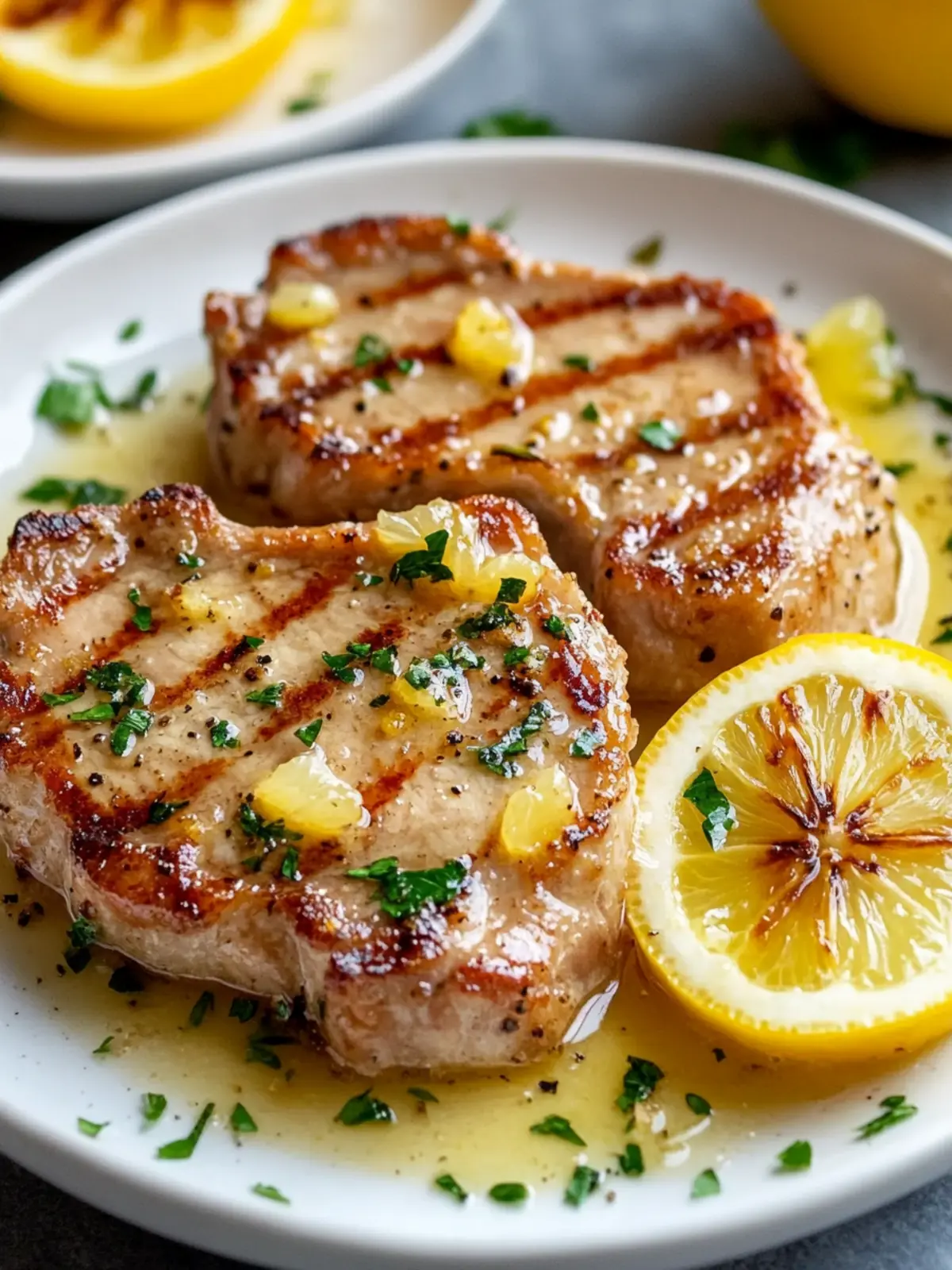 Garlic Lemon Pork Chops