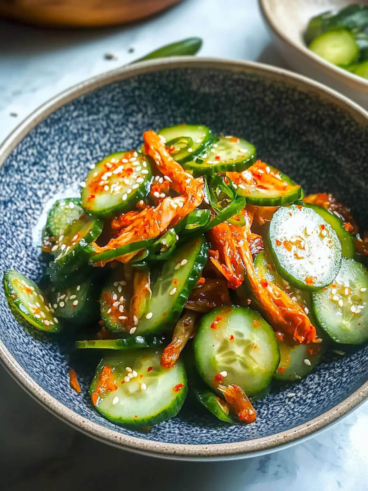 Easy Cucumber Kimchi Salad