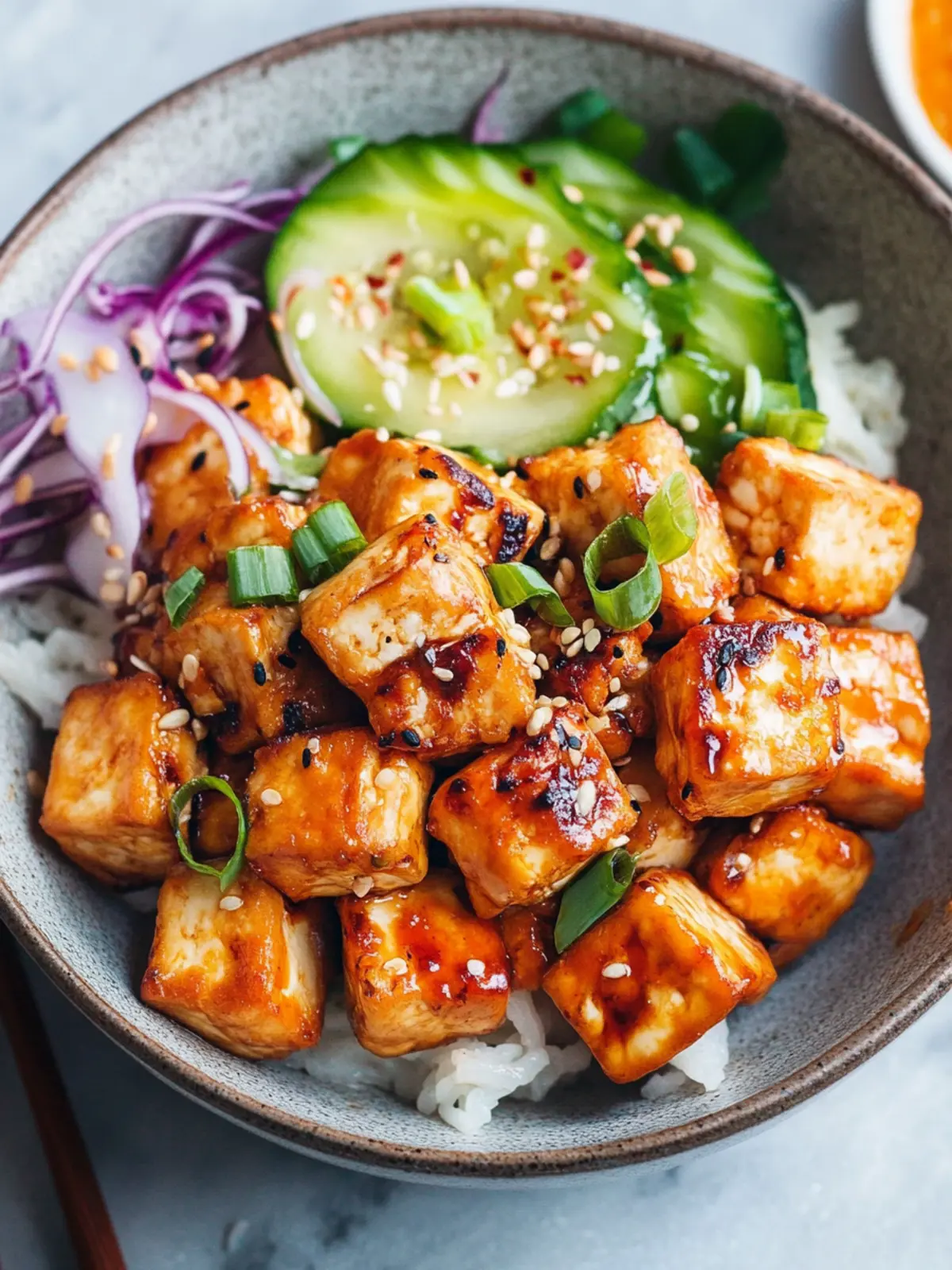 Crispy Bang Bang Tofu: Air Fryer or Pan Fried Delight 3 Bang Bang Tofu (Air Fryer or Pan Fried)