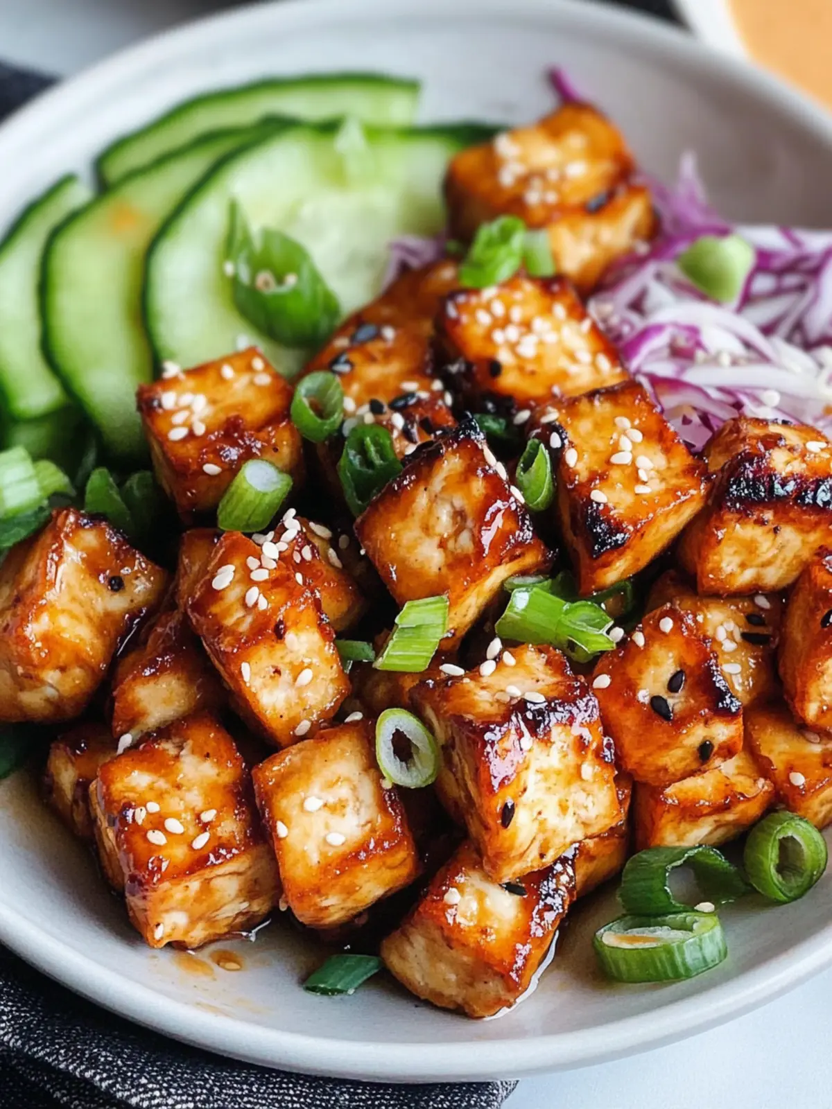Crispy Bang Bang Tofu: Air Fryer or Pan Fried Delight 4 Bang Bang Tofu (Air Fryer or Pan Fried)