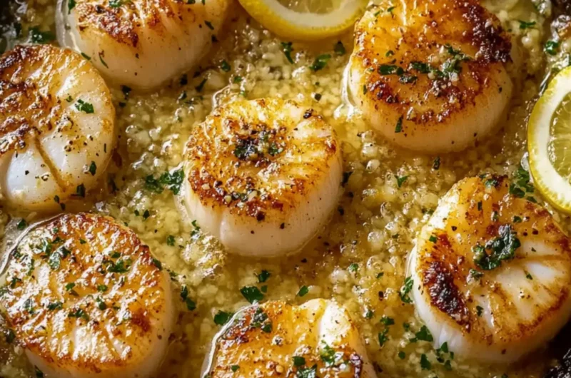 Seared Lemon Garlic Butter Scallops