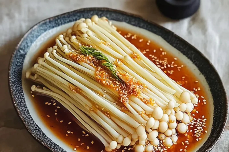 Spicy Enoki Mushrooms