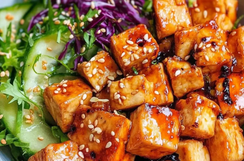 Bang Bang Tofu (Air Fryer or Pan Fried)