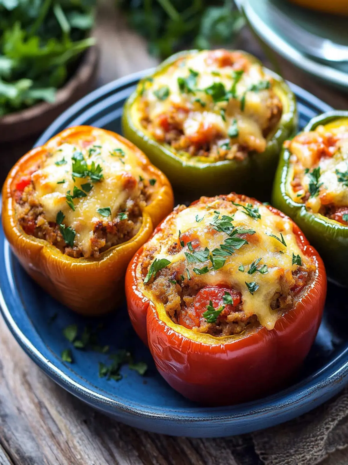 Crock Pot Stuffed Peppers