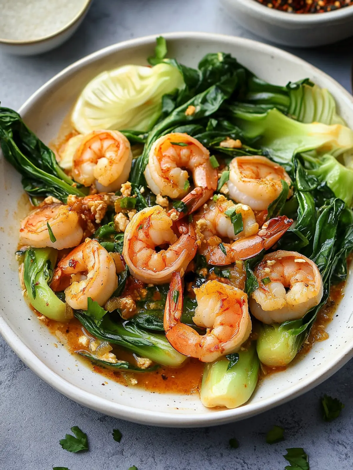 Spicy Garlic Butter Shrimp and Baby Bok Choy in 25 Minutes 5 Spicy Garlic Butter Shrimp and Baby Bok Choy