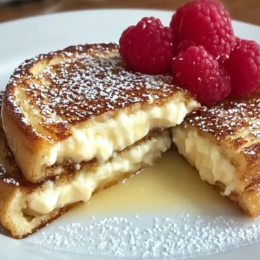 Delicious Cream Cheese Stuffed French Toast with Peach Bliss 9 Cream Cheese Stuffed French Toast