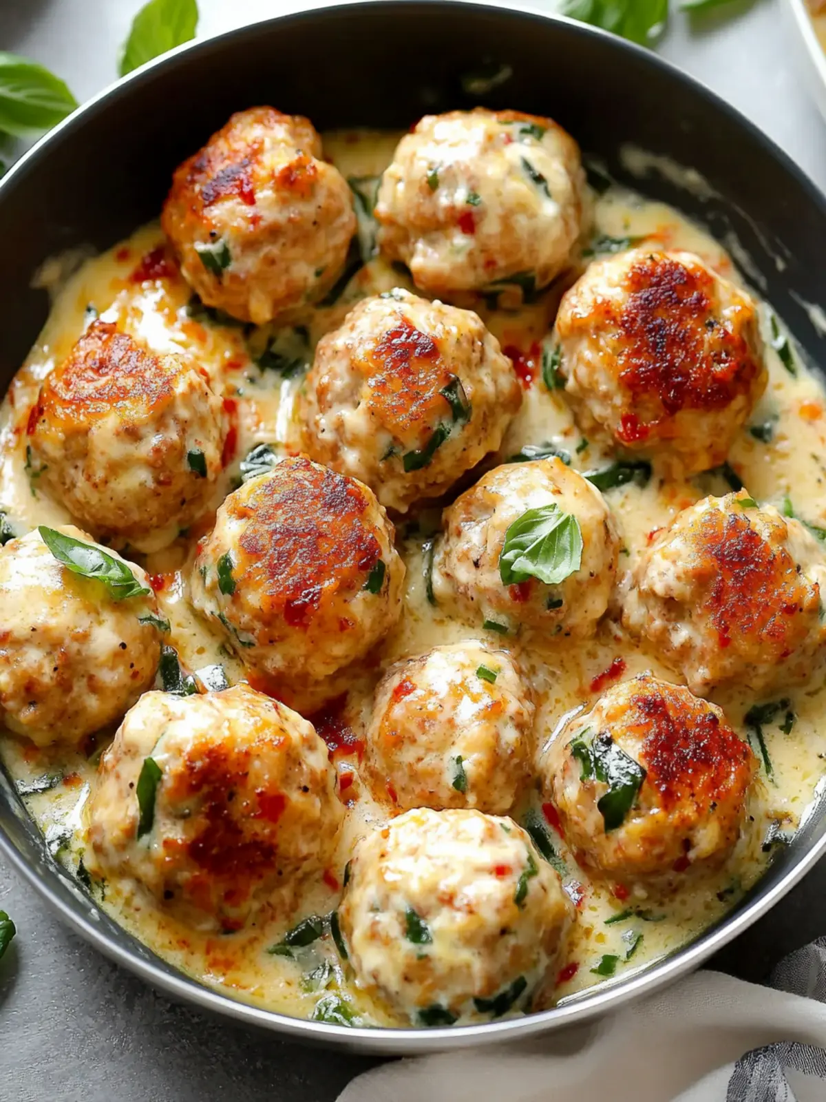 Juicy Baked Chicken Ricotta Meatballs for Flavorful Dinners 2 Juicy Baked Chicken Ricotta Meatballs