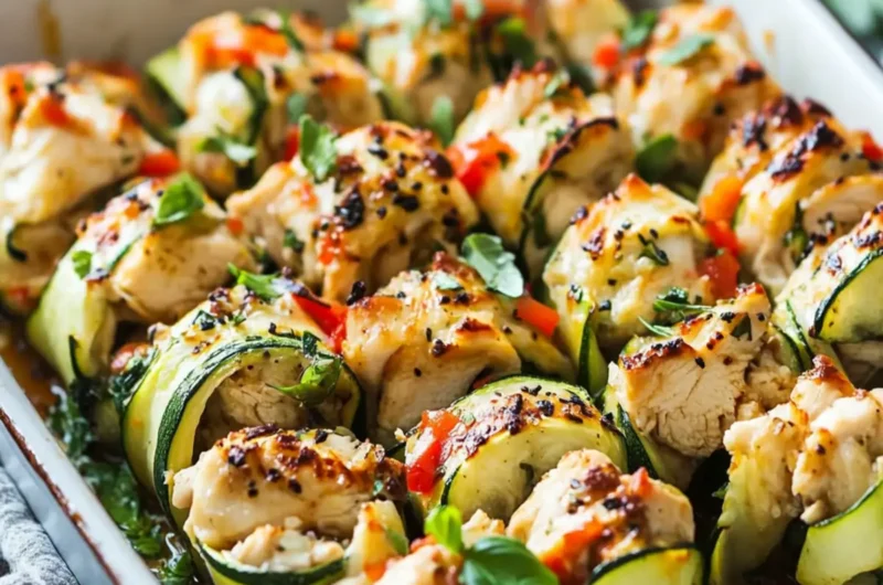 Chicken Zucchini Rolls