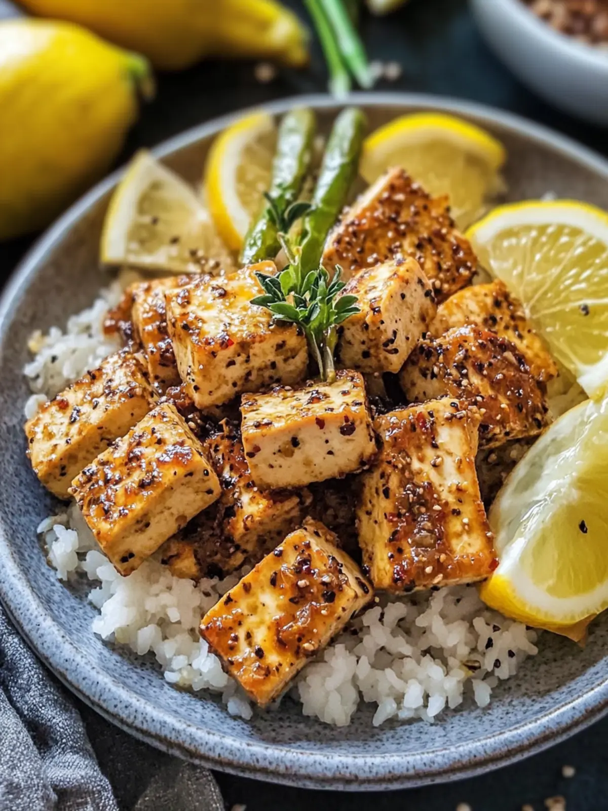 Lemon Pepper Tofu
