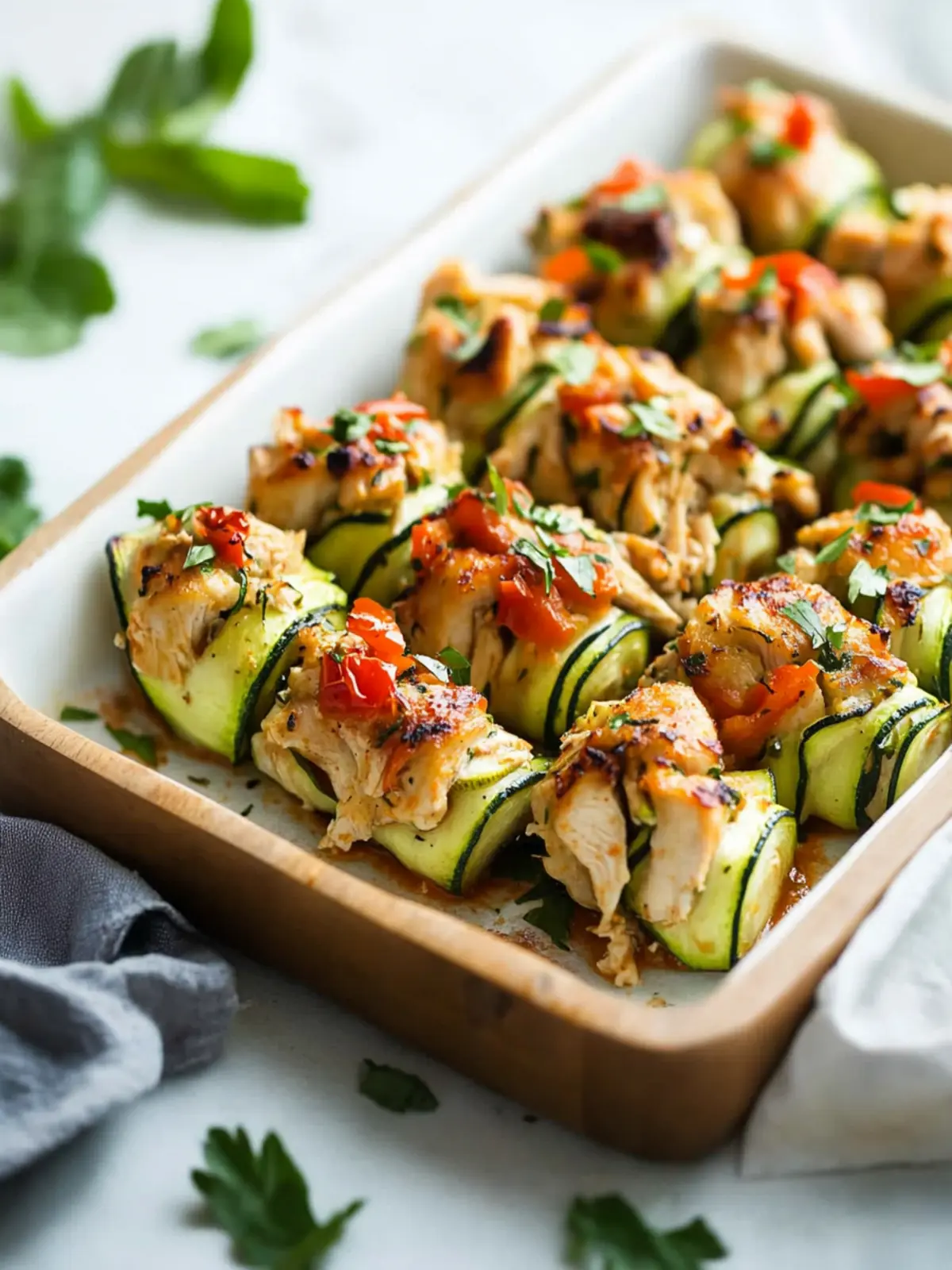 Delicious Chicken Zucchini Rolls for a Guilt-Free Dinner 4 Chicken Zucchini Rolls